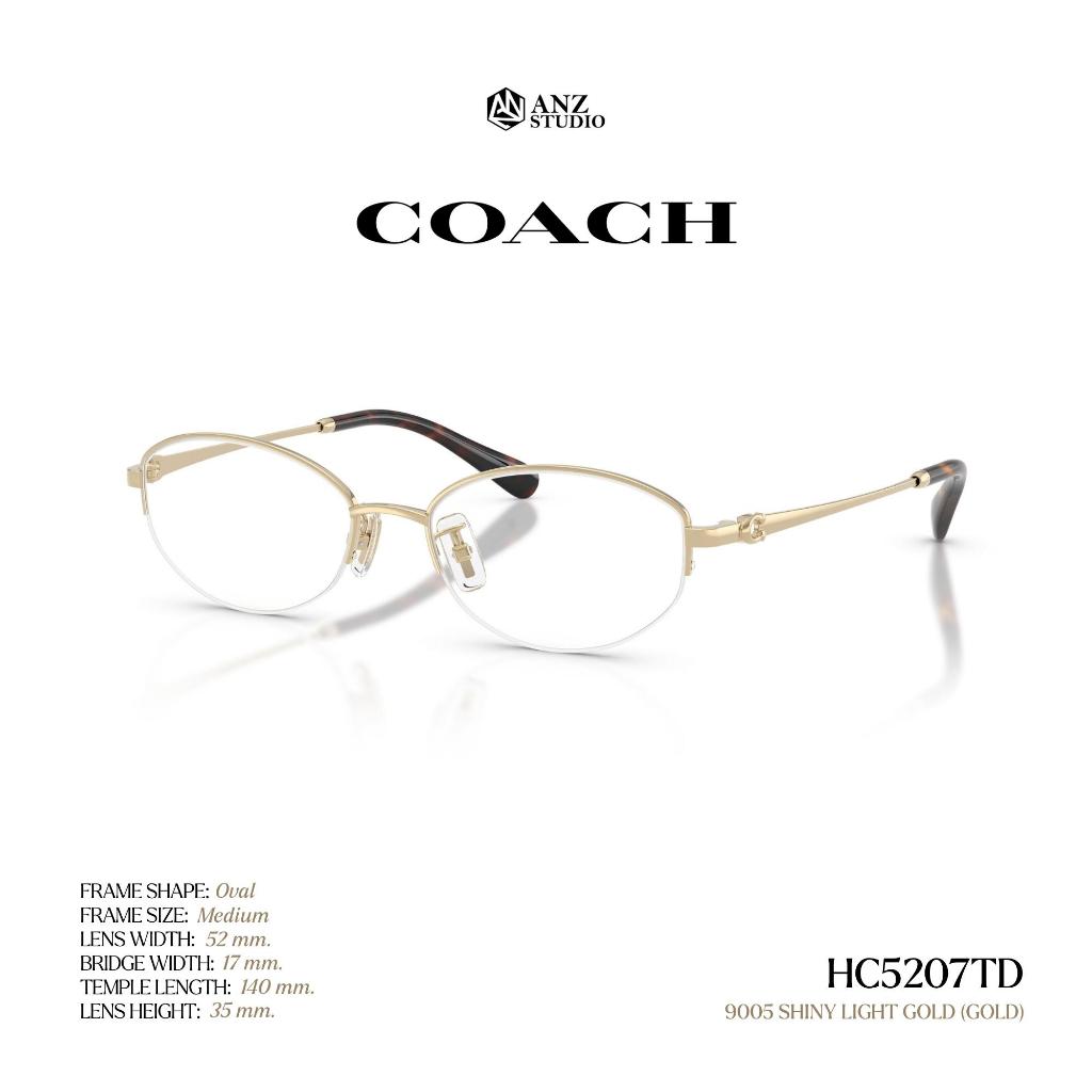 COACH إطار نظارة تيتانيوم بيضاوي HC5207TD