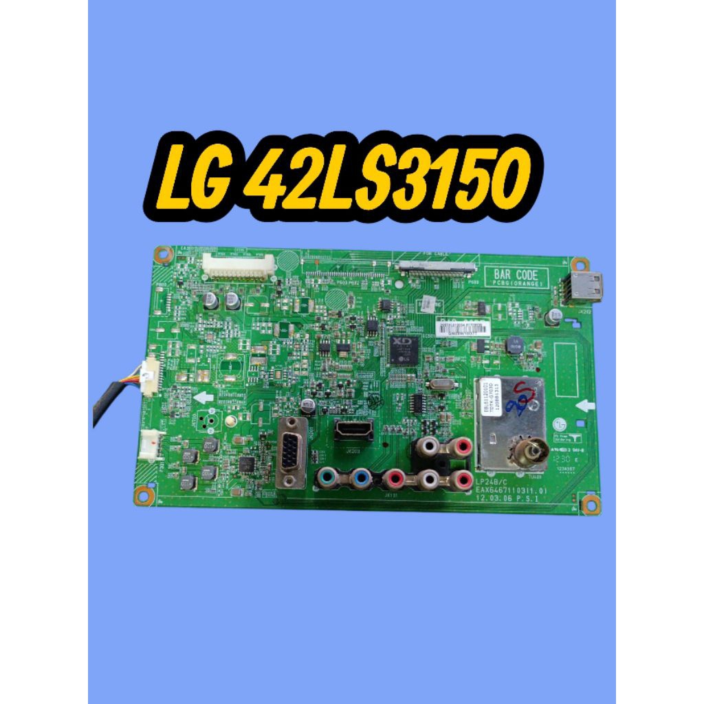 เมนบอร์ดทีวี LG 42 นิ้วรุ่นLG42LS3150แท้ถอด