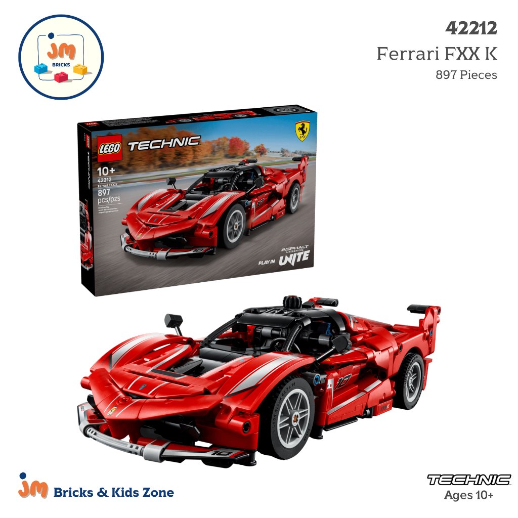 LEGO Technic 42212 Ferrari FXX K (897 Pieces) สำหรับเด็กอายุ 10 ปีขึ้นไป