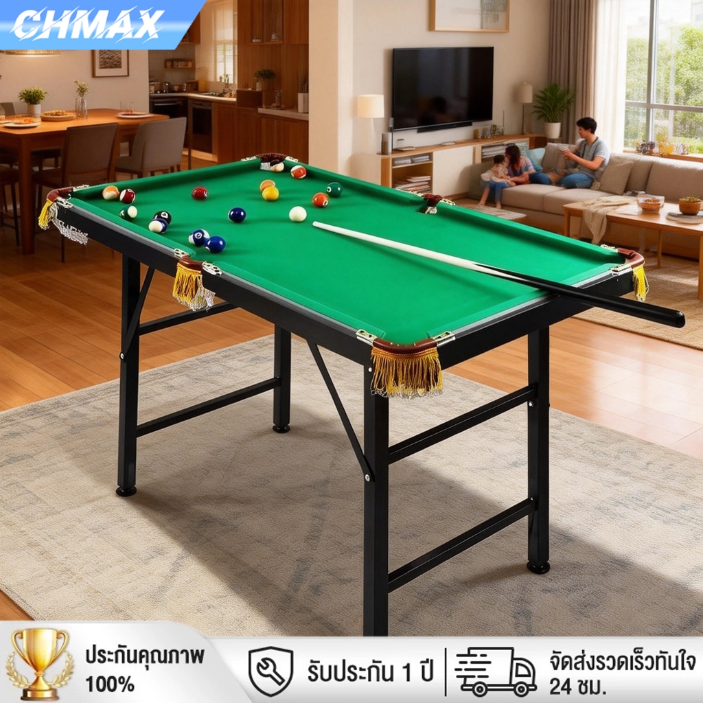 โต๊ะพูล พร้อมอุปกรณ์ Snooker Table โต๊ะสนุกเกอร์ บิลเลียด ขนาดเล็ก