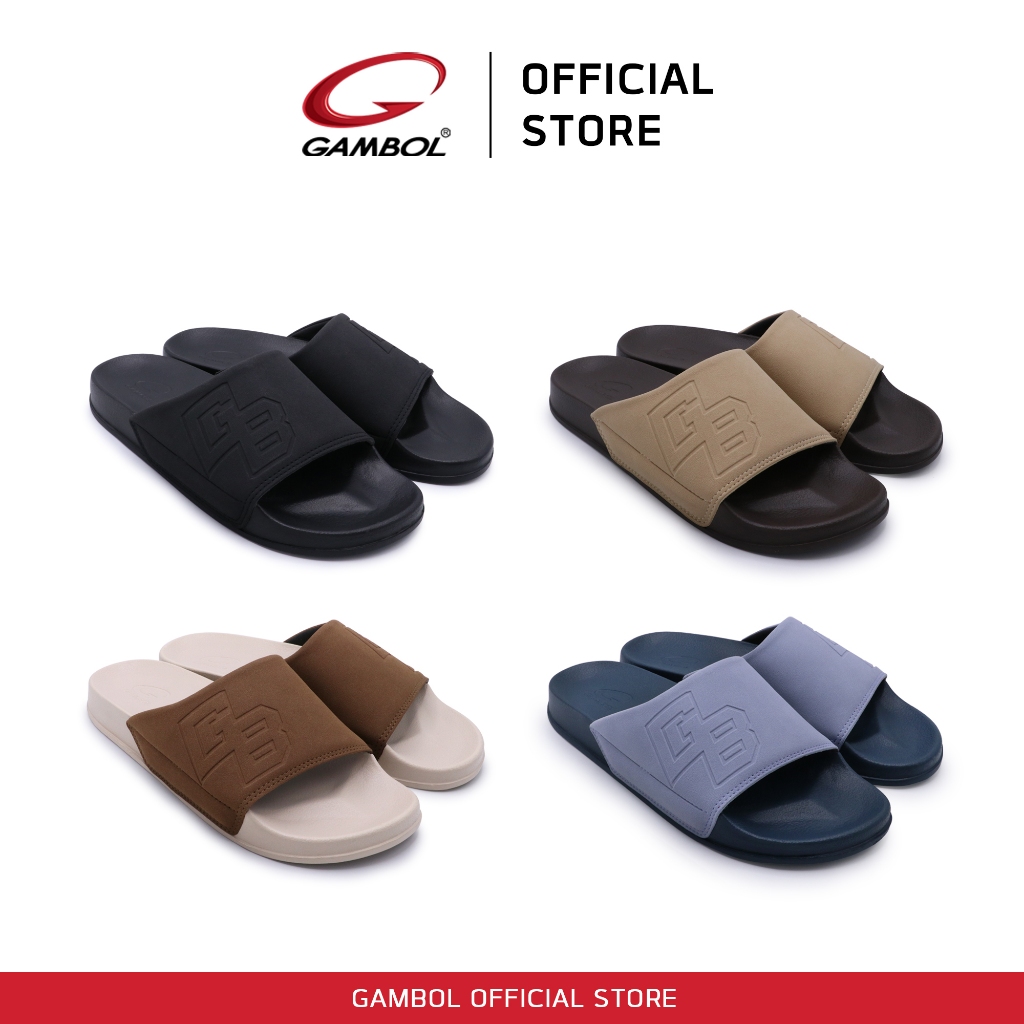 GAMBOL แกมโบล FLOW รองเท้าแตะแบบสวมชาย รุ่น GM42263 Size 40-44