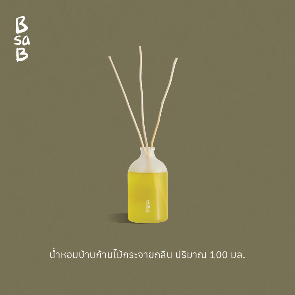 (สินค้าสมนาคุณ) !! BsaB บีซาบีน้ำหอมบ้านก้านไม้กระจายกลิ่นปริมาณ 100 มล. / Diffuser Oil 100 ml 1 ชิ้น ** ไม่จำหน่าย **