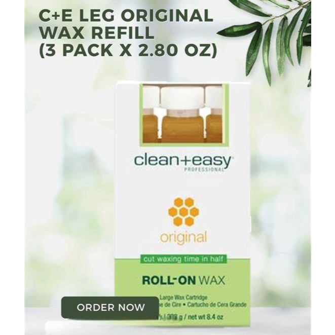 C&E🇺🇲 แวกซ์ร้อนลูกกลิ้งแบบเติม 3 pcs. Original Wax Roller Refill Clean&Easy ของแท้จากUSA