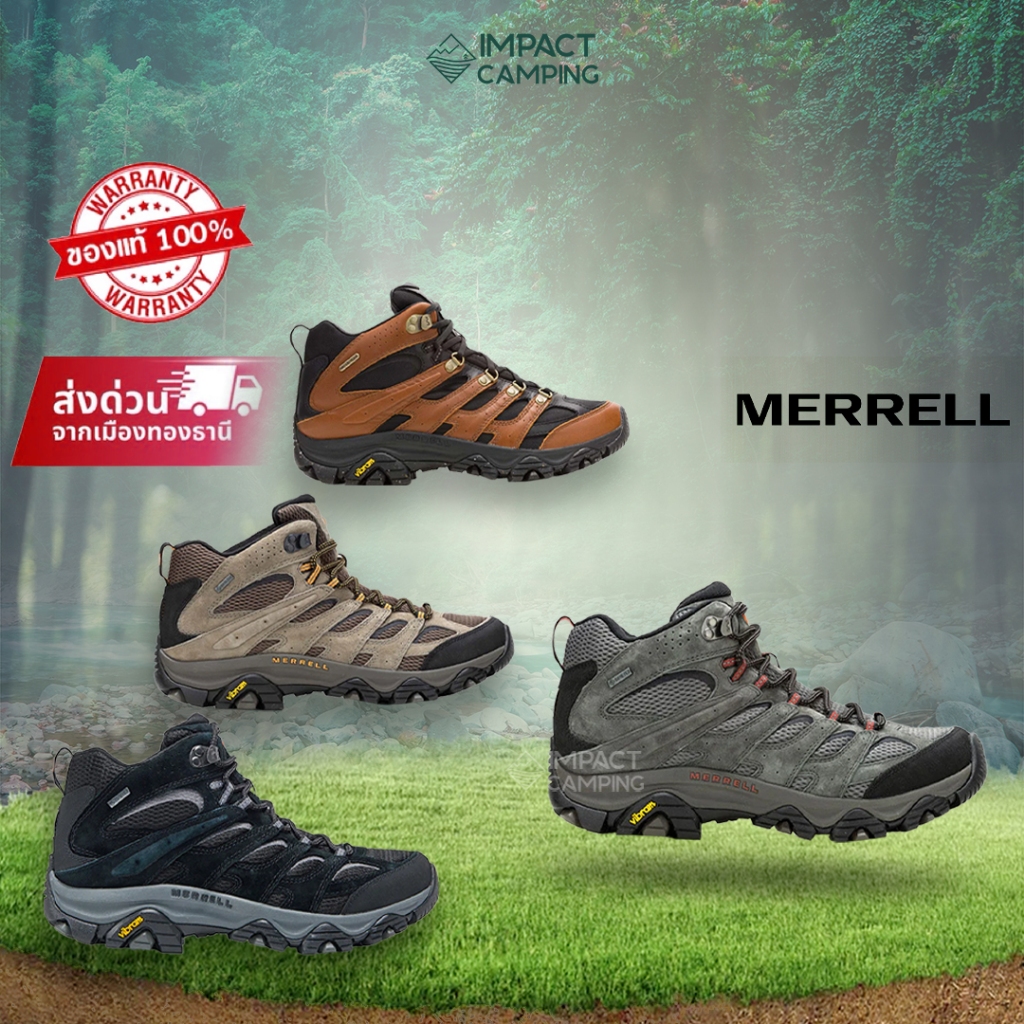 Merrell รองเท้าเดินป่าชาย MOAB 3 MID GTX