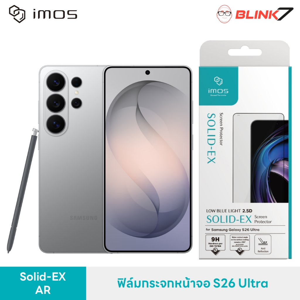 ฟิล์มกระจกหน้าจอ iMos Samsung Galaxy S24 Ultra | S25 Ultra | S26 Ultra | Z Fold 7