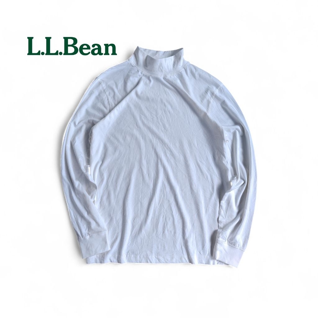 LL.Bean เสื้อยืดแขนยาวคอเต่า แท้มือสองสภาพป้ายห้อย