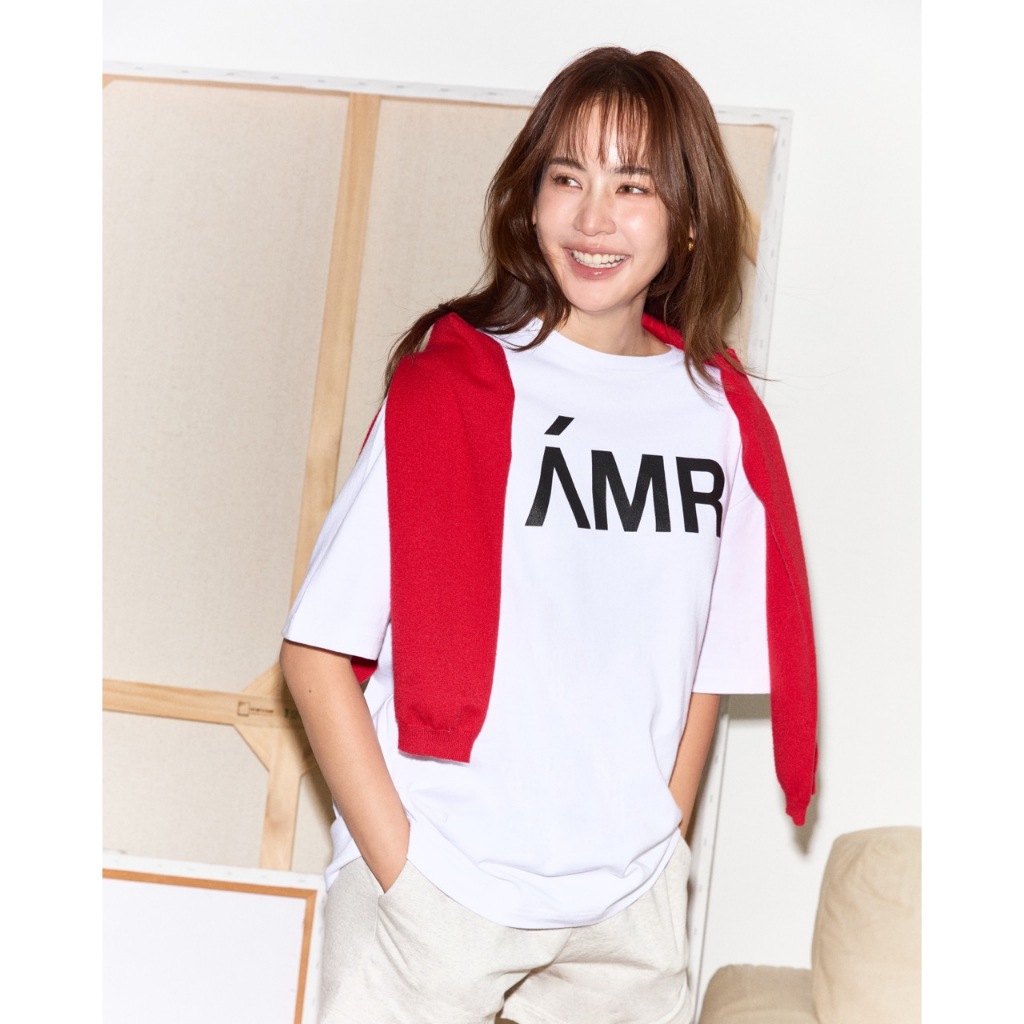AMR DE SAISON ( AIMER ) - AMR Logo T-shirt in White