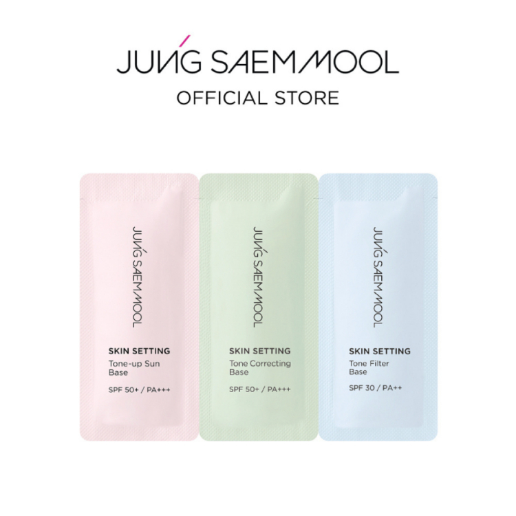 [ของแถมงดจำหน่าย] JUNGSAEMMOOL Skin Setting Tone up Sun + Tone Correcting Base + Tone filter
