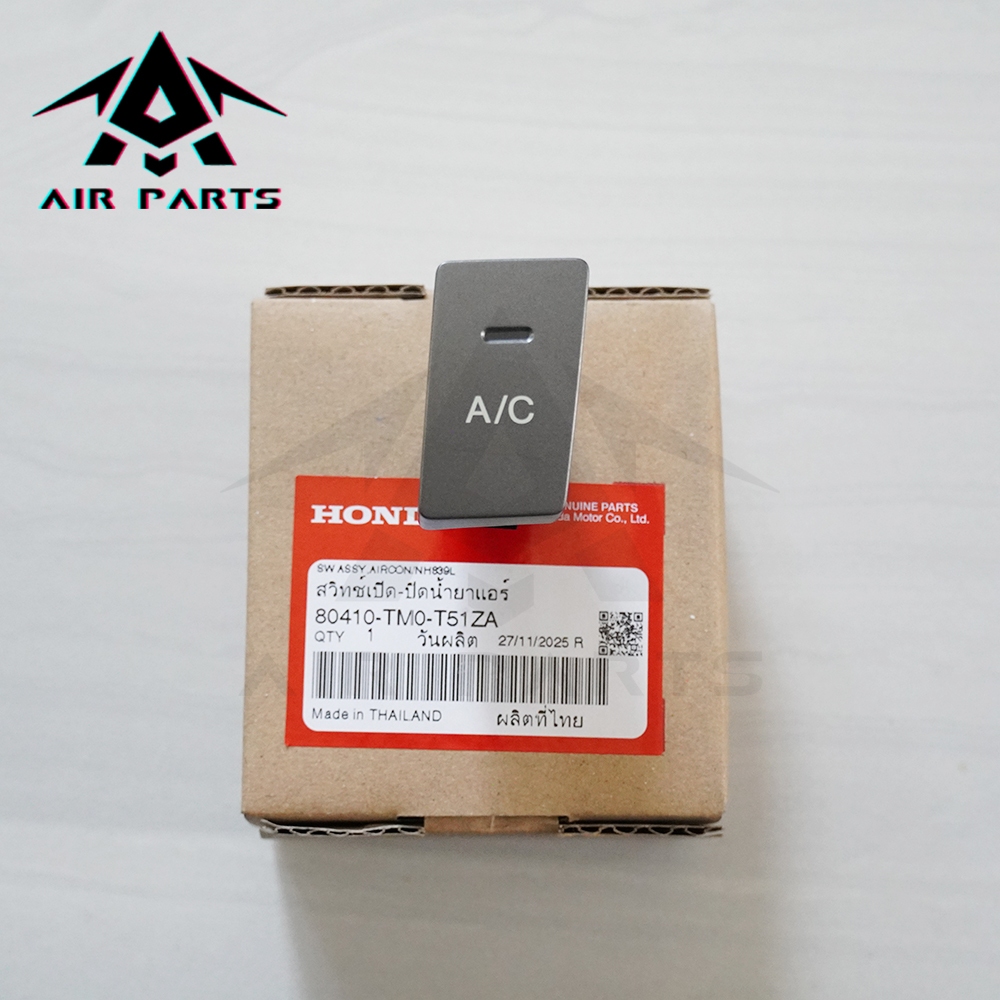(แท้ศูนย์)สวิตซ์เปิด-ปิด แอร์ สวิทซ์ A/C HONDA CITY ปี08-13 รหัสแท้.80410-TM0-T51ZA