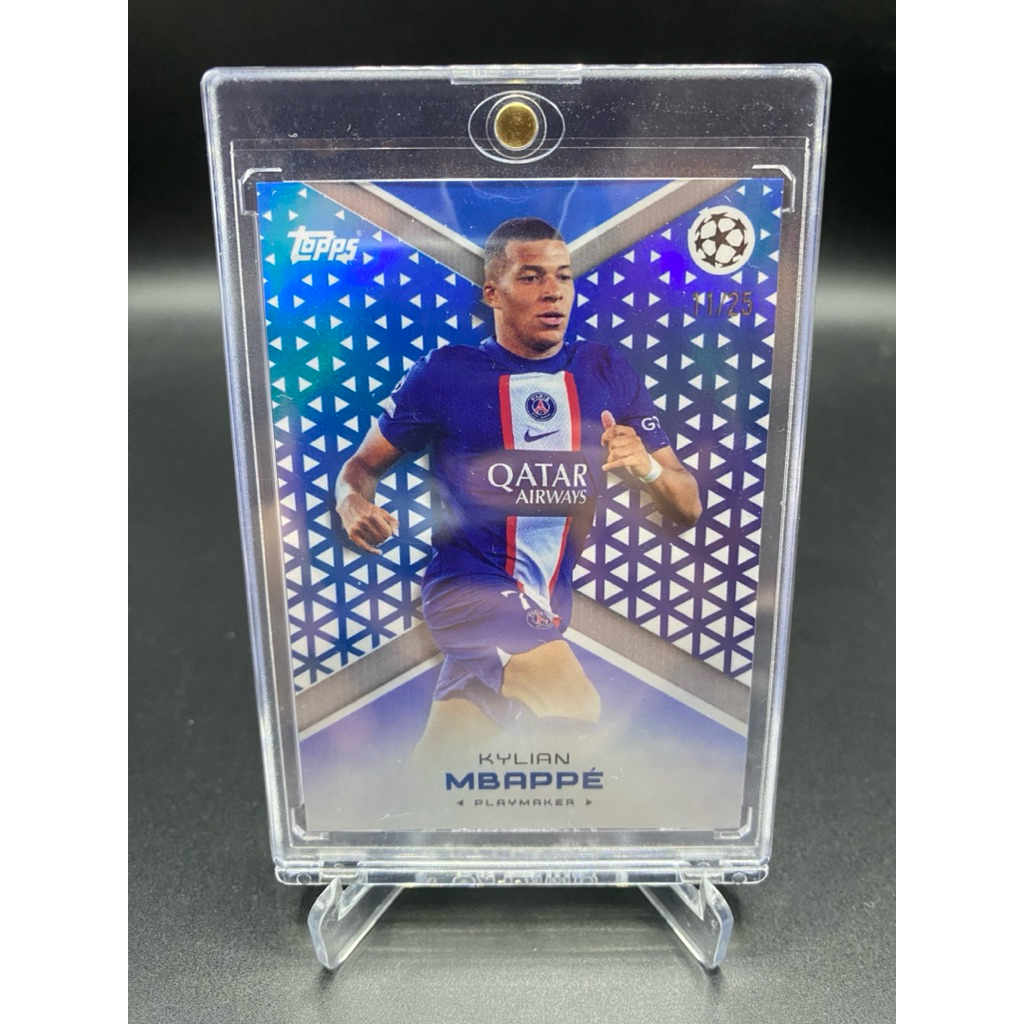 การ์ดฟุตบอล🇫🇷 Kylian Mbappé – Topps UEFA Champions League | PSG 💙❤️ /25