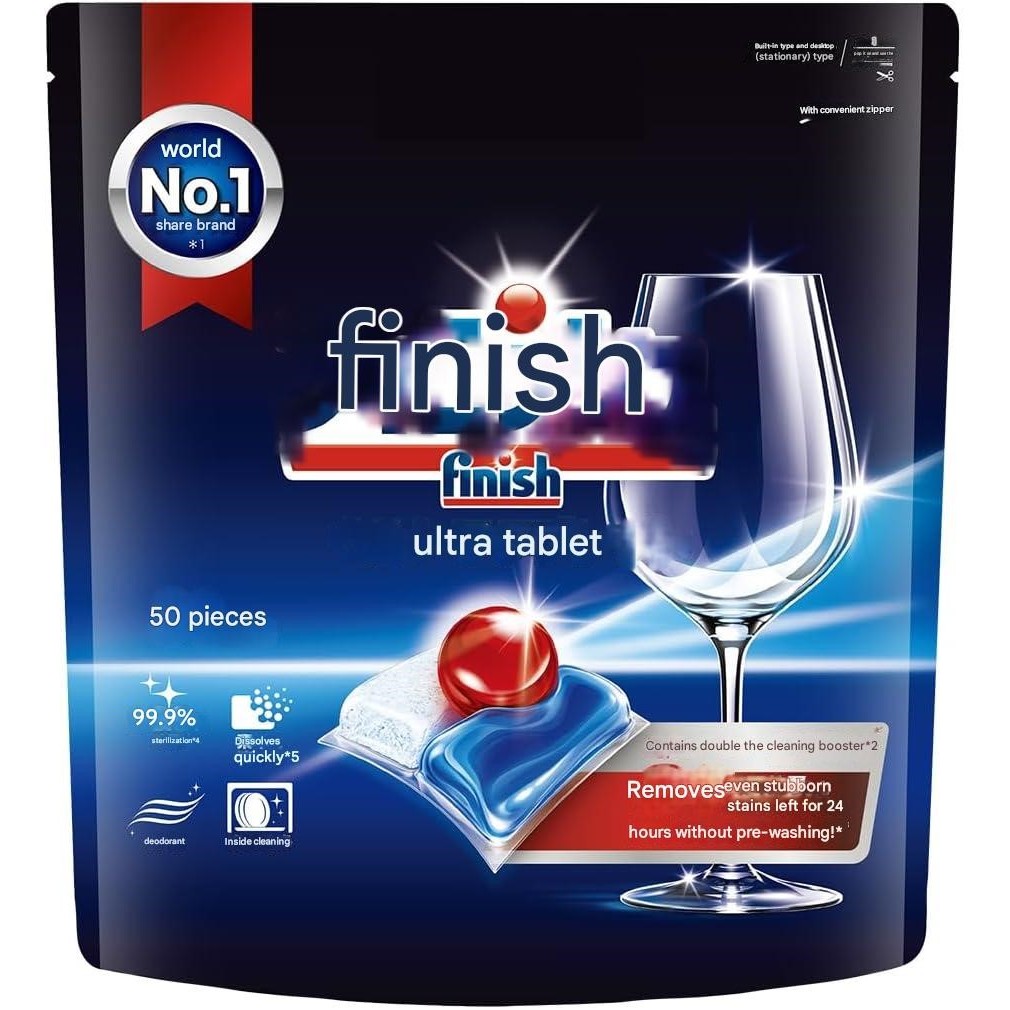 [นำเข้าญี่ปุ่น] ก้อนล้างจาน Finish Ultra [All in One] ตัวท็อป ส่งจากไทย แพ็ค 50 ก้อน ของแท้