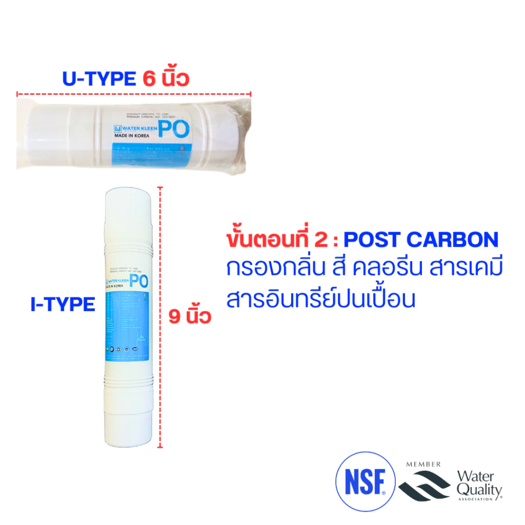 ชุดไส้กรองน้ำดื่ม สำหรับ Coway CHP-264L และ CHP-08AR ชนิด I-TYPE และ U-TYPE thumbnail 6