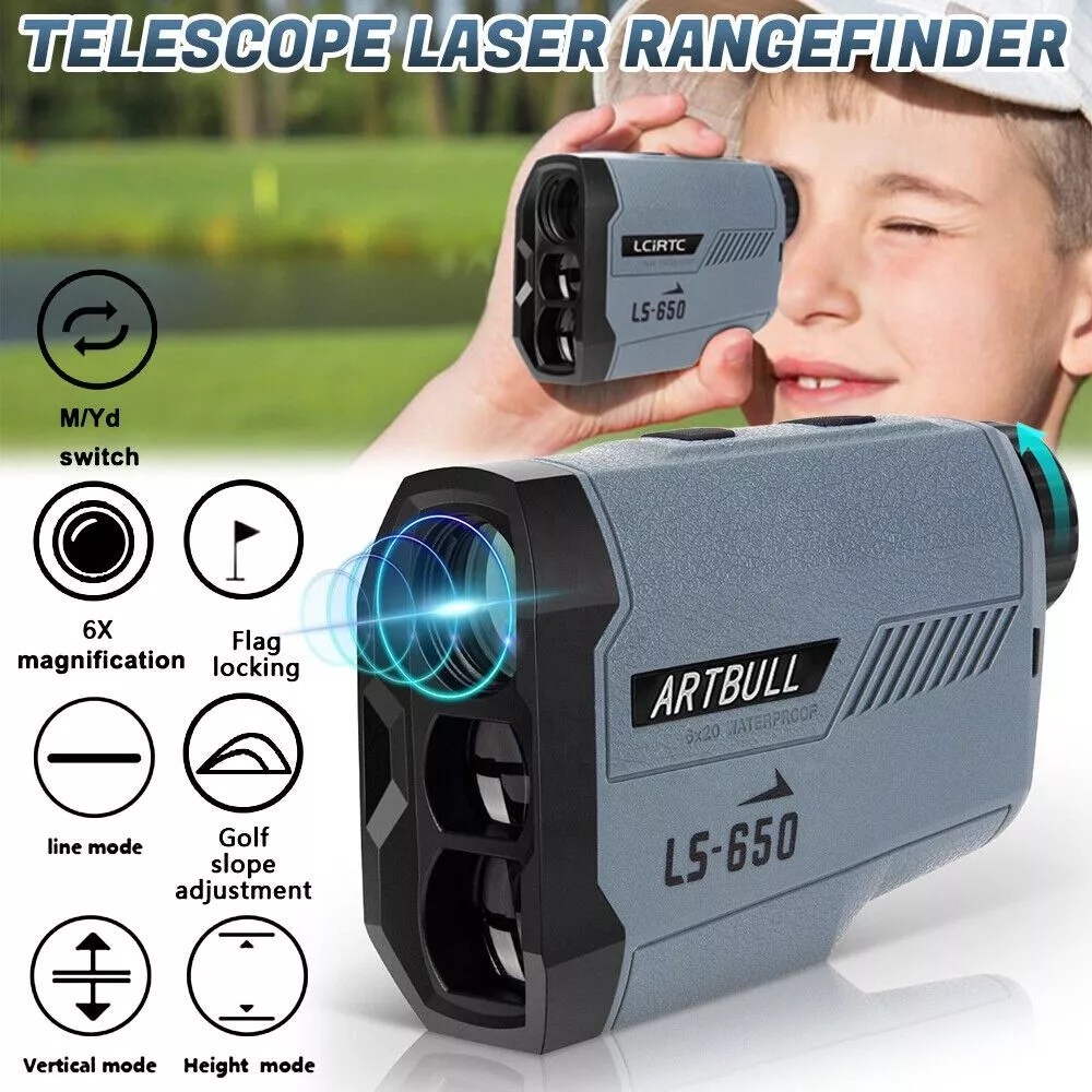 กล้องวัดระยะกอล์ฟ Golf 3 เลนส์ รุ่นใหม่ ARTBULL LS-650 ( 650เมตรGolf )Laser Rangefinder 3 Lens LS 65