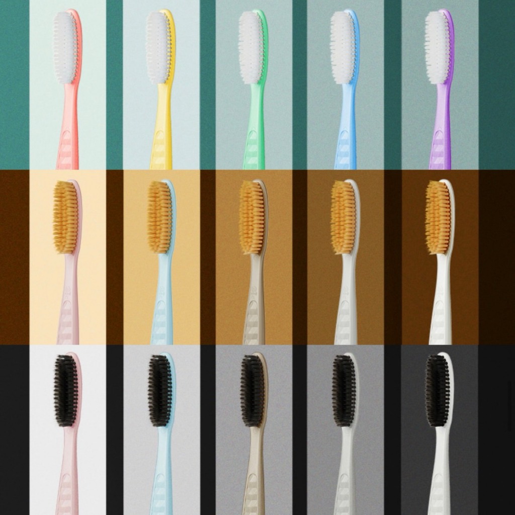 แปรงสีฟัน WANGTA Toothbrush แปรงสีฟันจองกุก 5 สีพาสเทล ขนชาโคล