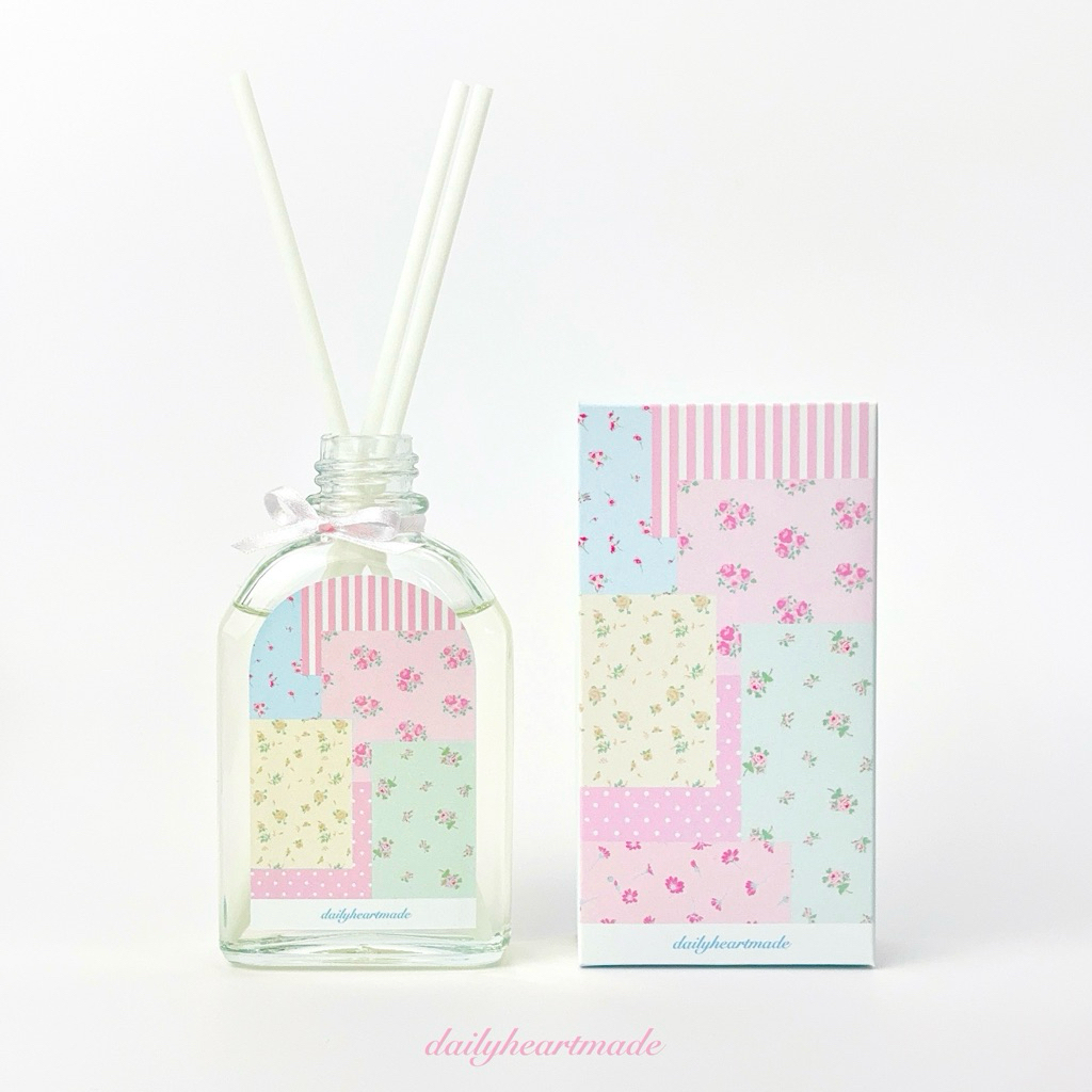 ♡ dailyheartmade | ก้านไม้หอม 105 ml (พร้อมก้าน) ใช้ได้นาน 4 เดือน กลิ่น Cherry Blush (กลิ่นซากุระและเชอร์รี่)
