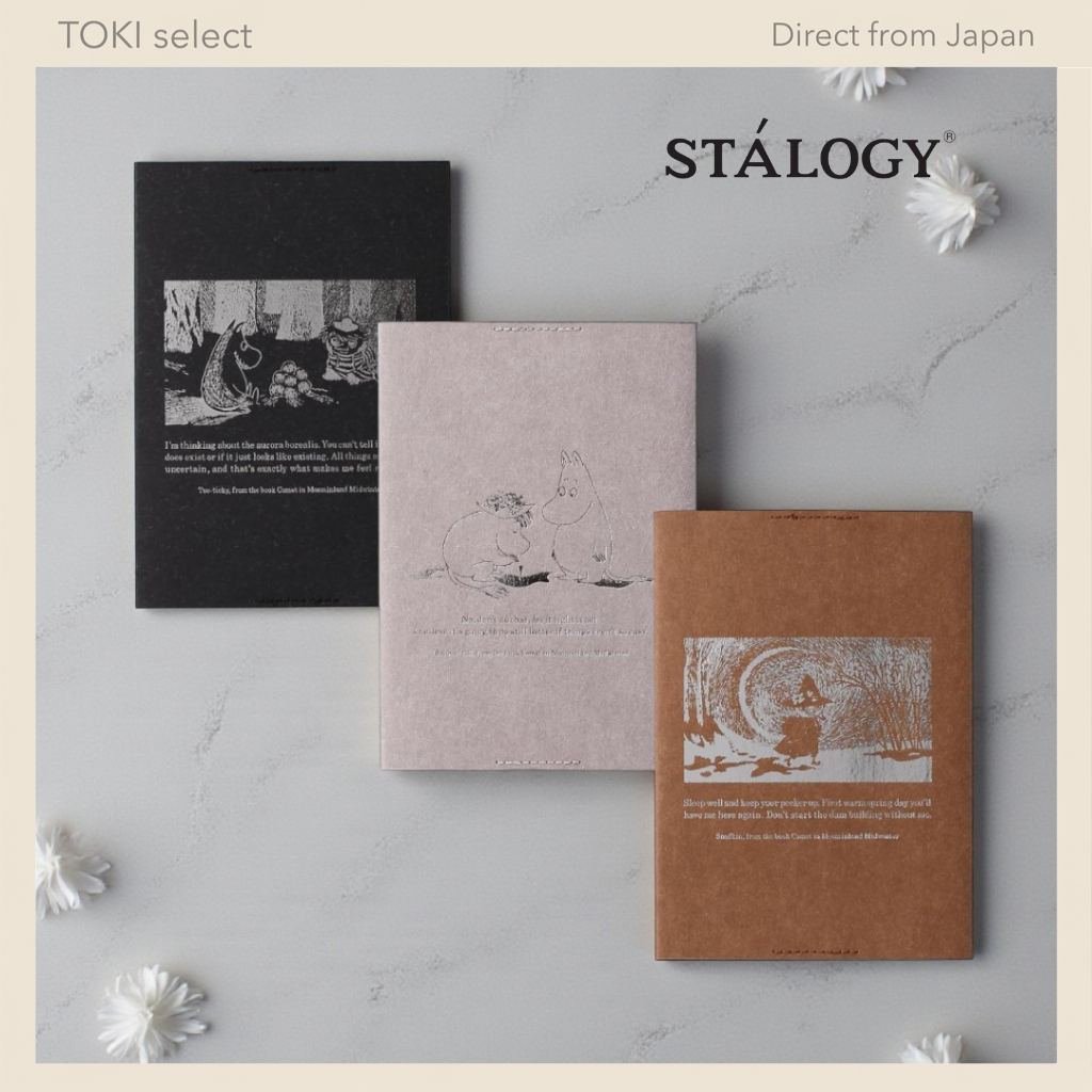 NITOMS STALOGY Moomin A6 Grid Notebook Cover 1/2 Year Note Set - Limited Edition