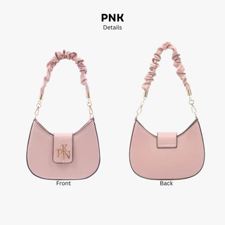 [Pinky] Lisa Bag: กระเป๋าสะพายขึ้นไหล่ โลโก้ PNK (มีให้เลือก 2 หนัง)