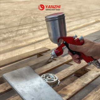 Yanzhi กาพ่นสีหัว1.5มิล ใช้กับปั๊มลม รุ่น W-71G 1.5e กาบน ขนาด 400 ซีซี เน้นพ่นบาน