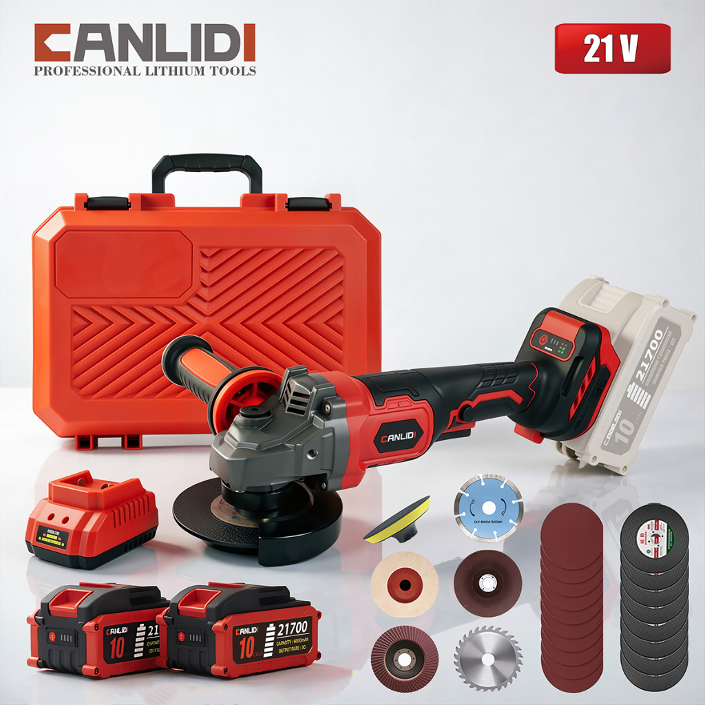 🔥เวอร์ชันอัพเกรด🔥 CANLIDI รุ่น CIG-10 4นิ้ว M10 BL งเครื่องเจียรไฟฟ้าลิเธียมแบบชาร์จไฟไร้แปรง หินเจียร์ไร้สาย Brushless