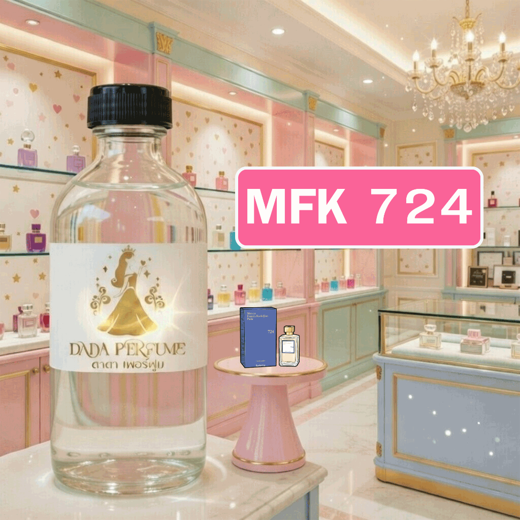 MFK-724 น้ำหอมพร้อมใช้ ปริมาณ 125 ml. แถมฟรีขวดสเปร์ย 10 ml. 1 ขวด
