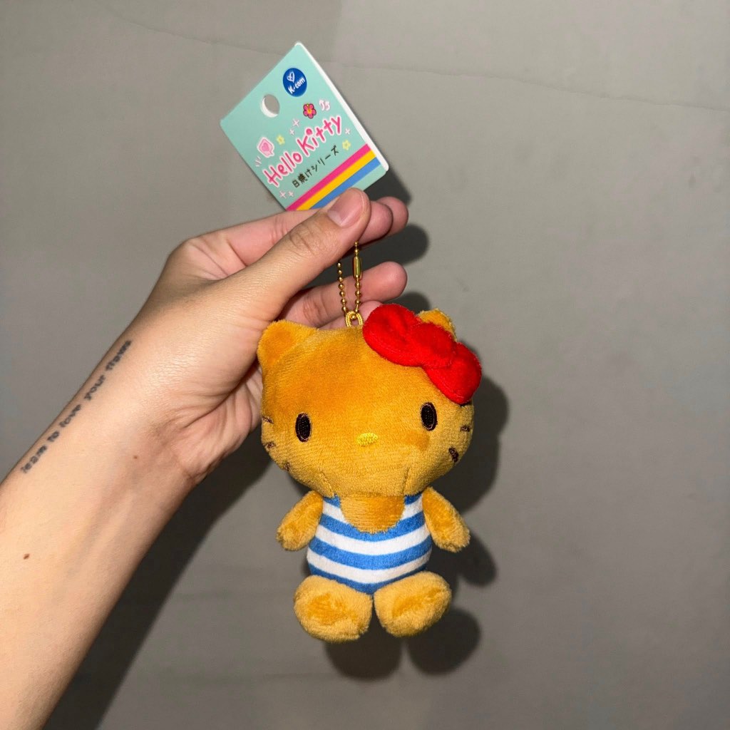 kitty ผิวแทน พวงกุญแจ น่ารัก ของแท้ ญี่ปุ่น พร้อมส่ง