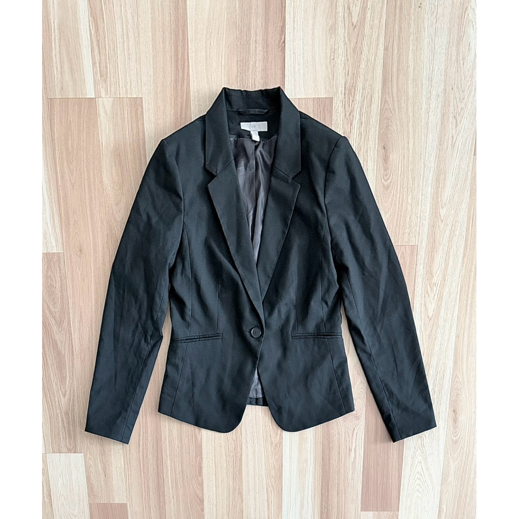 h&m blazer woman ดำus6