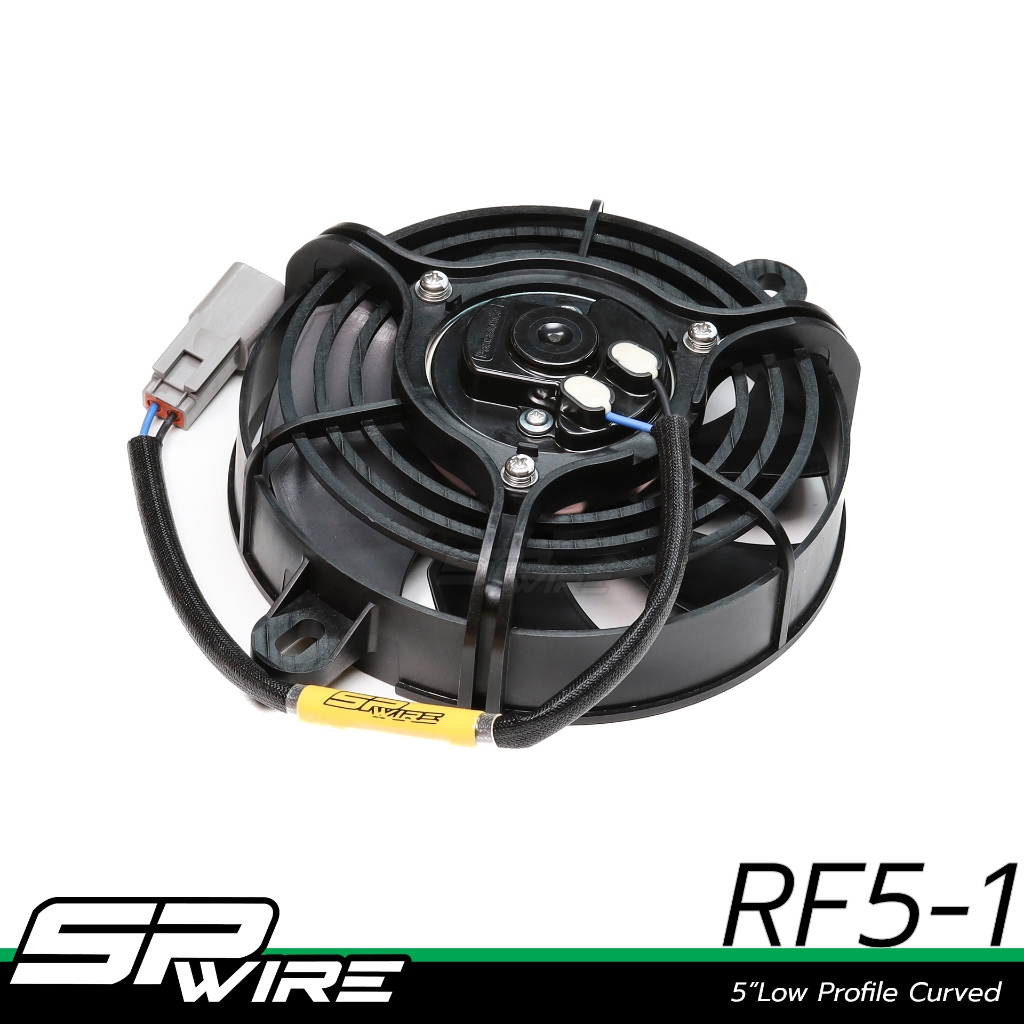 พัดลมไฟฟ้าSPWIRE 12v 5"Low Profile Curved (แบบดูด) SPwire Motorsport Parts