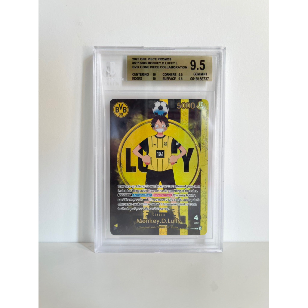 One Piece Card Game Monkey D.Luffy Dortmund Collaboration Event 2025 BGS9.5