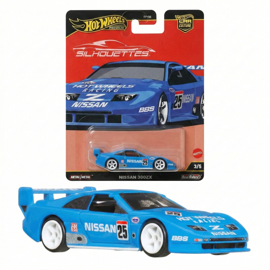 Hot Wheels Premium Car Culture Silhouettes - Nissan 300ZX(รถเหล็กฮอตวิล พรีเมียม ล้อยาง ของแท้ 100%)
