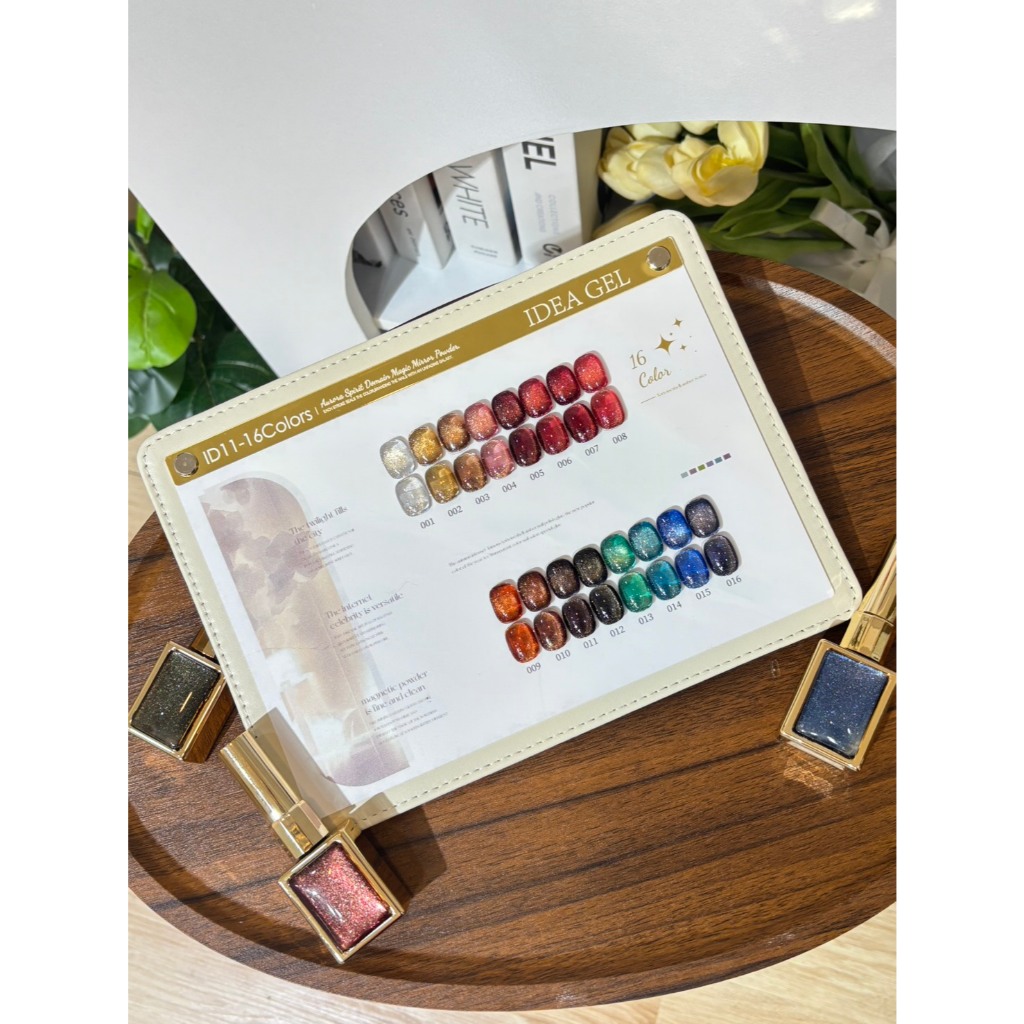 Cat eye flash Set Cat eye 16สี ( IR16-11 ) idea 2026 พร้อมชาร์จสำเร็จรูปชุดยาทาเล็บ