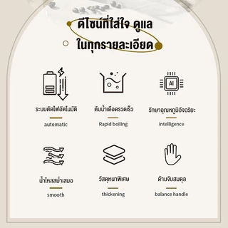 Lecon Electric Kettle 1000ML กาต้มน้ำไฟฟ้า กาดริปกาแฟ กำหนดอุณภูมิได้ พร้อมฐานความร้อน