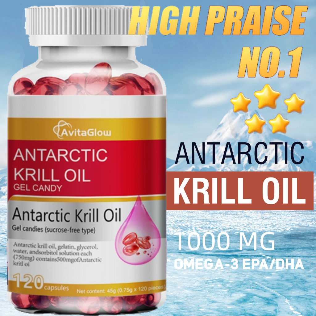 Antarctic Krill Oil น้ำมัน Krill สีแดงคุณภาพสูงนั้นง่ายต่อการดูดซับ Omega-3 ส่งเสริมการไหลเวียนโลหิตและลดความดันโลหิต