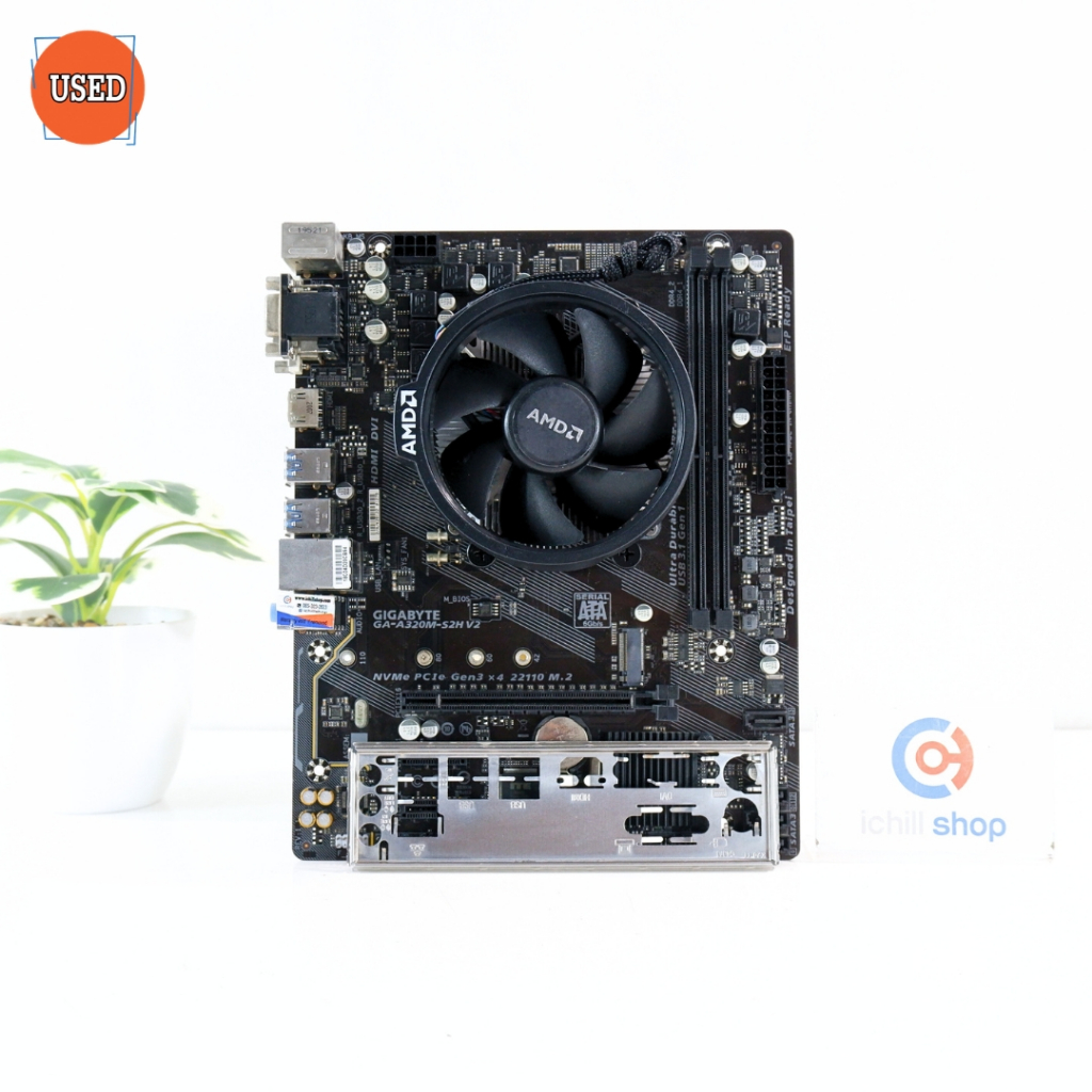 ชุดซีพียูพร้อมเมนบอร์ด CPU: AMD RYZEN 5 3500 + MB: GIGABYTE GA-A320M-S2H V2 P17264