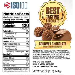 Dymatize Nutrution ISO100 Isolate 3lb เวย์โปรตีน
