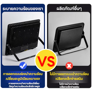 YOWXII สปอร์ตไลท์ led 220v ไฟสปอร์ตไลท์ 50W-300W ไฟกลางแจ้ง Flood Light Saving IP68 ตกแต่งสวน ขนาด
