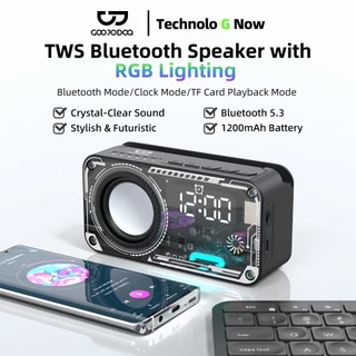 GOOJODOQ Mech ลําโพง Bluetooth 5.3 ลําโพงพกพา Led ลําโพงพกพา Bluetooth Speaker ลำโพงบลูทู นาฬิกา