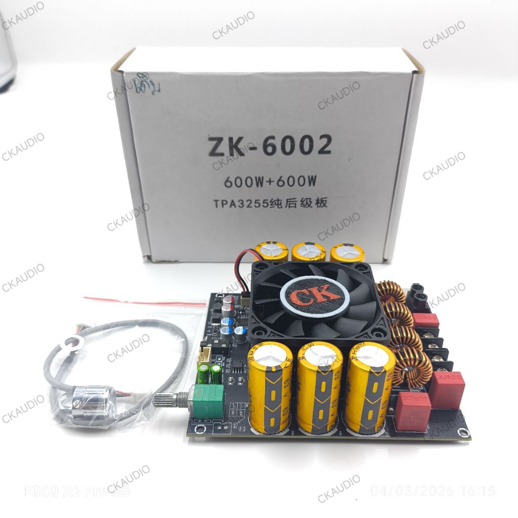 6002โม ซับแยก zk6002แท้ โมLเบสลึกนุ่ม เปลี่ยนCเกรดออดิโอ กำลังขับ 600w*600 ใช้ไฟ 24-50v