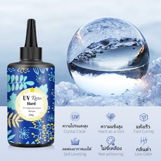 เรซิ่น UV ชนิดแข็ง ใสแจ๋ว แข็งตัวเร็ว ไม่เหลือง กลิ่นต่ำ สำห…
