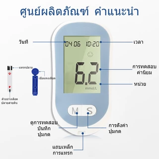 เครื่องตรวจน้ำตาลในเลือด เครื่องตรวจวัดระดับน้ำตาลในเลือด เครื่องตรวจน้ำตาล(เบาหวาน) เครื่องวัดน้ำตาลในเลือด