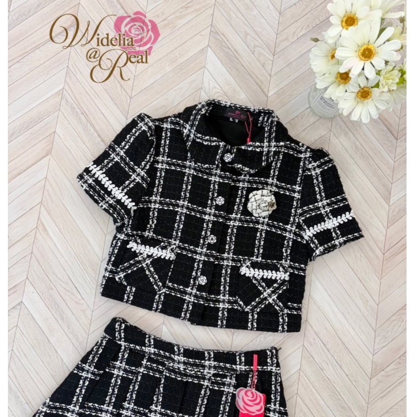 Aurora Tweed Set เสื้อแขนสั้น+กระโปรงสั้นตัวเสื้อแขนสั้นเก รูปที่ 8