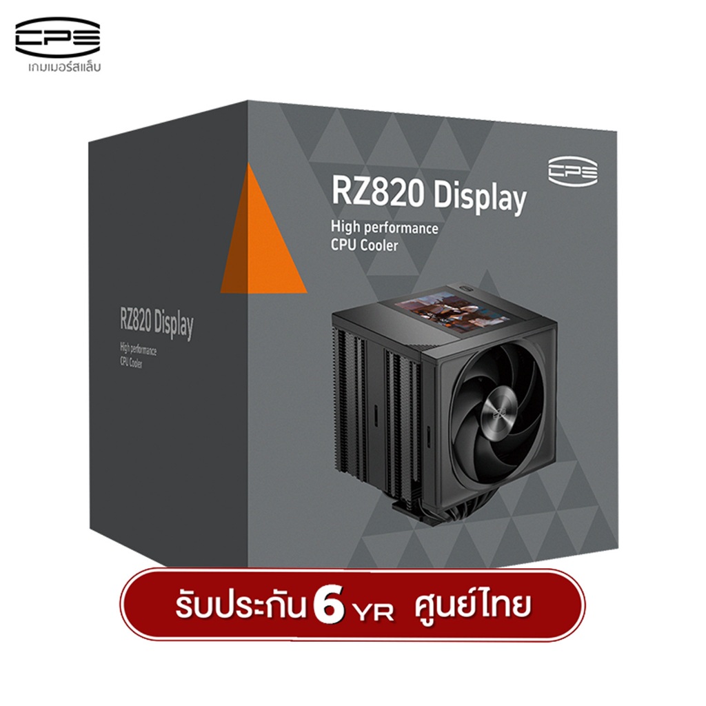 ซีพียูคูลเลอร์ CPS RZ820 Display 5-inch Screen 8 Heatpipe Supersize Air Cooler รับประกัน 6 ปี