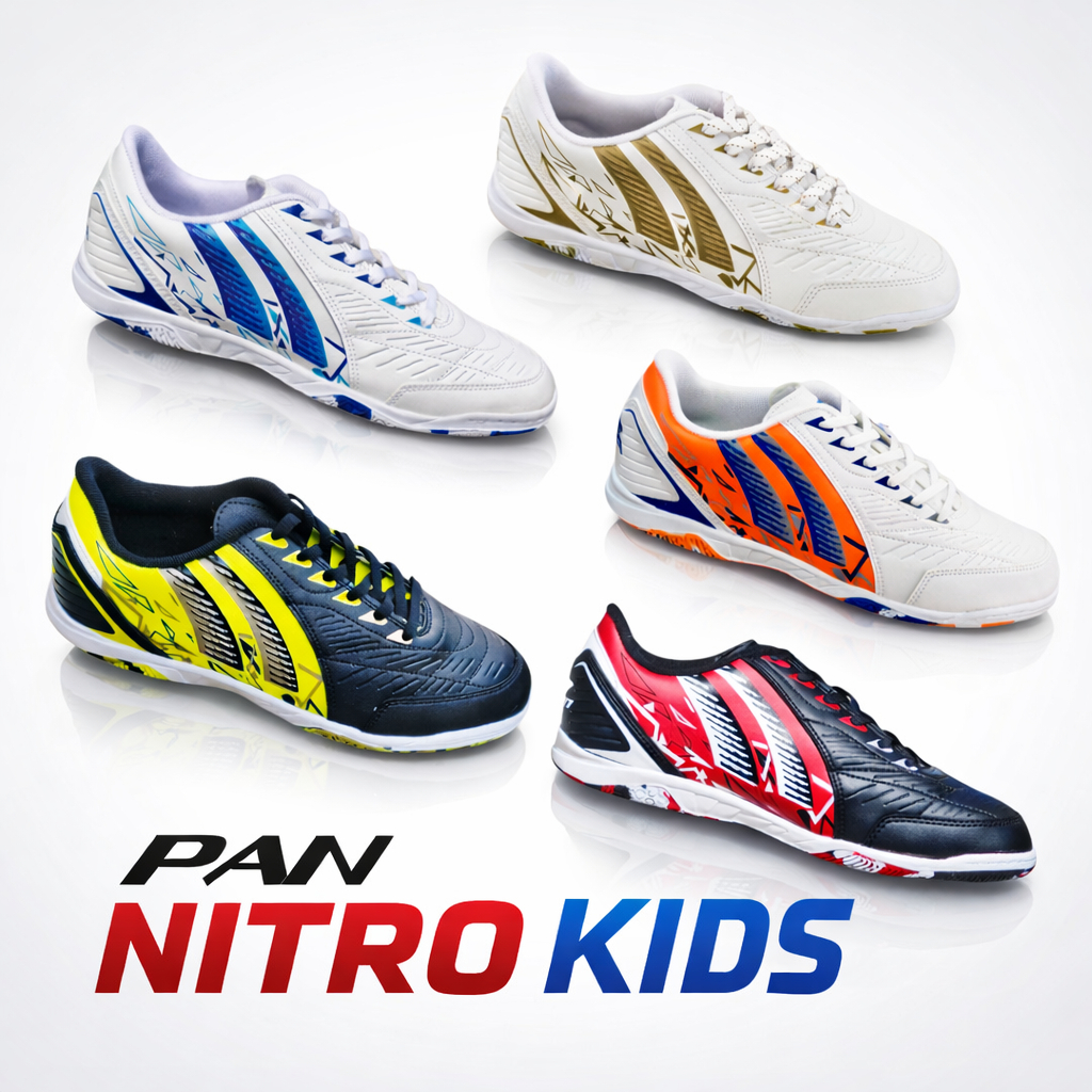 รองเท้าฟุตซอล แพนเด็ก [PAN] PF14NB รุ่น NITRO [ลิขสิทธิ์แท้] 💯 ไซส์ 32-38 #พร้อมส่ง