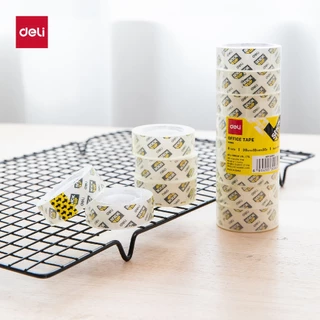Deli 30065/EA501/EA502 เทปกาวฉีกได้ เทปใส เทปกาว กาวเหนียว ติดทน ลอกได้ (จำหน่าย 8 ชิ้น)