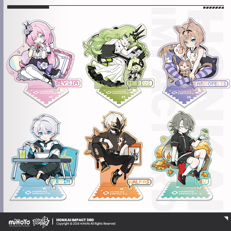 [ พร้อมส่ง / Official ] Honkai Impact 3rd Little Flame Chasers - Standee ฮงไค อิมแพค HI3 สแตนดี้ Kev