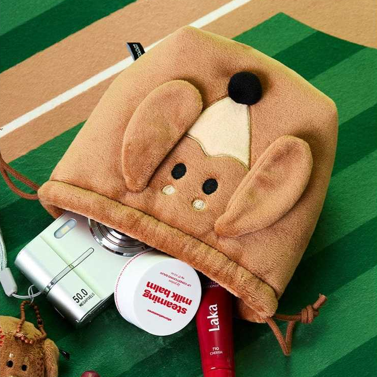 [Pre-order] JOGUMAN - JOGUMAN WOODY STRING POUCH BASEBALL ถุงผ้าหูรูด ถุงหูรูด