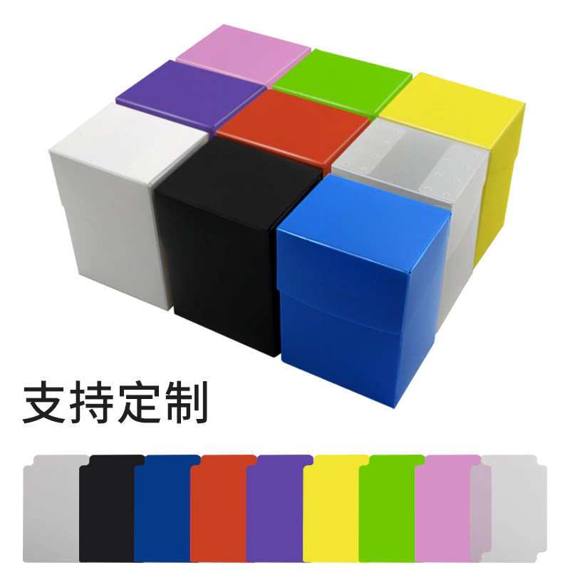 [แถมแผ่นกั้น] Deck Box กล่องใส่การ์ด กล่องเก็บการ์ด 80+ ใบ พลาสติก PP สำหรับ โปเกมอน One piece MTG บอร์ดเกม thumbnail 5
