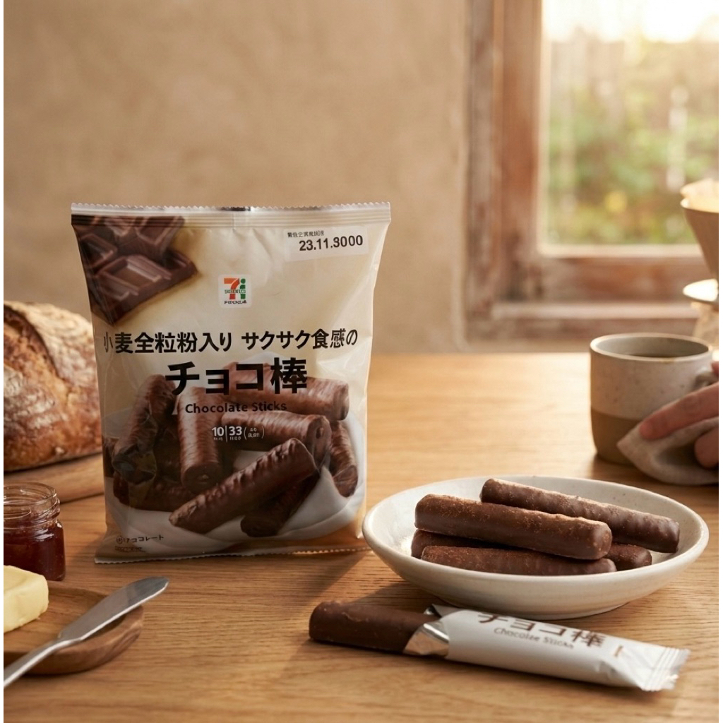 พร้อม​ส่ง​ chocolate stick ขนมขายดีของ7-11ญี่ปุ่น ช็อคเจ้มจ้นนัวๆ