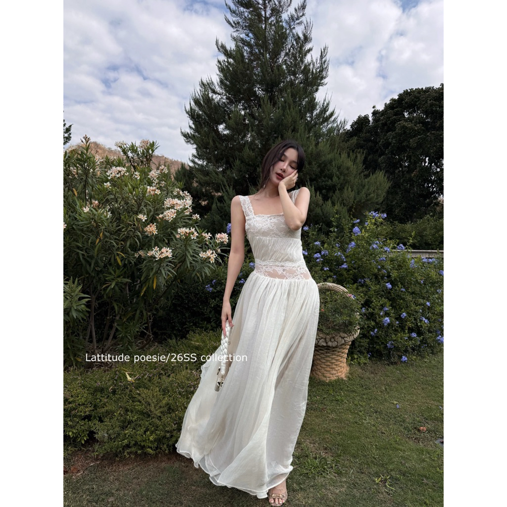 Latitude Dress White