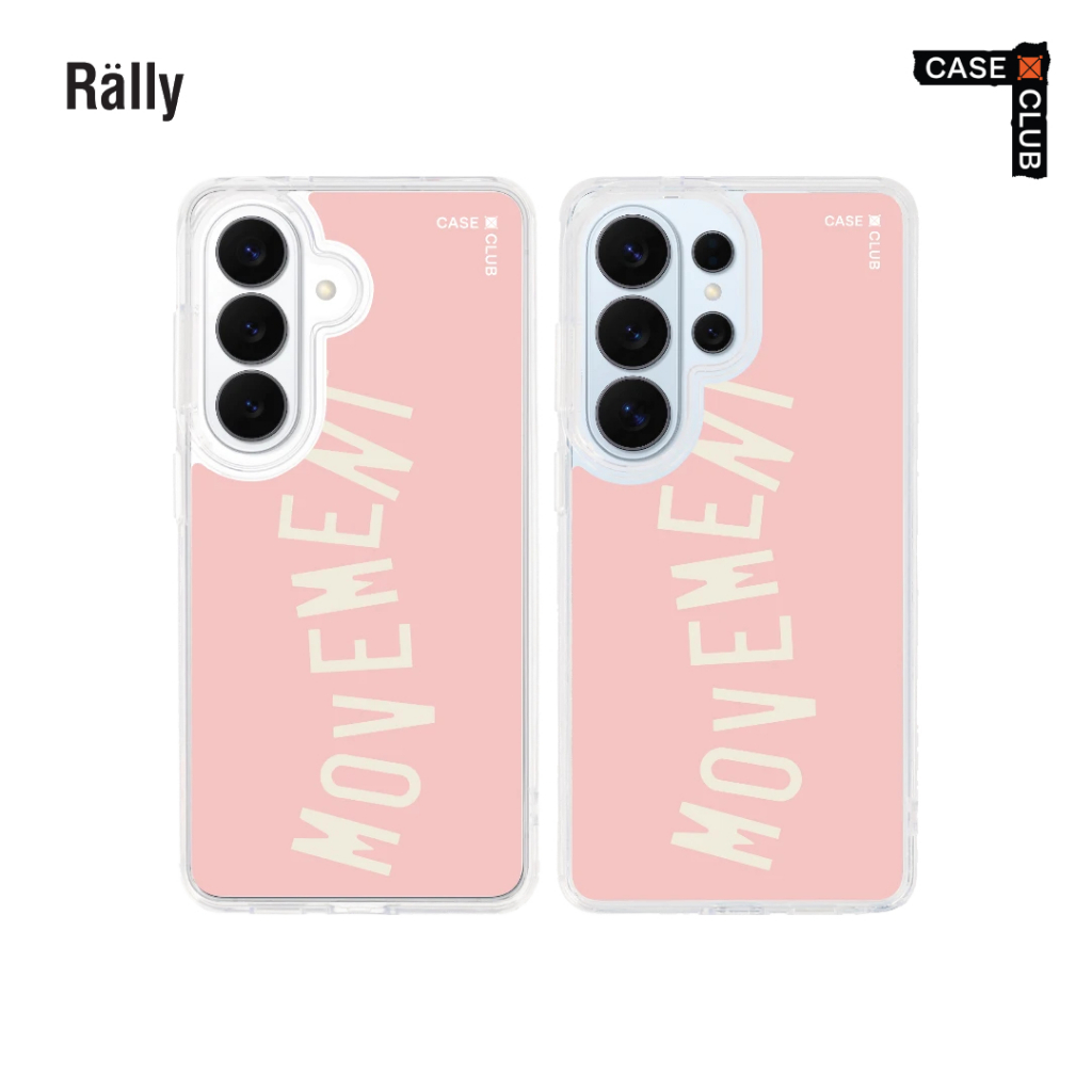 CaseClub เคสซัมซุง เคสแม่เหล็ก ลาย Rally Bubblegum Movement Rally ลาย Movement สีชมพูใส สำหรับ Galax