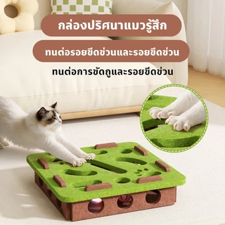 【PetZap】พร้อมส่ง COD ของเล่นแมว กล่องผ้าสักหลาด เขาวงกตแมว ปริศนาแมว รุ่นพรีเมียม ลูกบอลแคทนิป แถมฟรีลูกบอล 3 ลูก